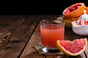 Glass with Grapefruit Juice