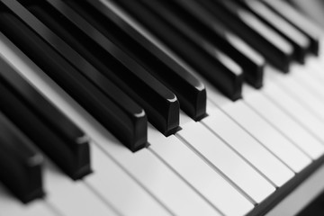 piano keys monochrome