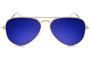 aviator sunglasses isolated on white background