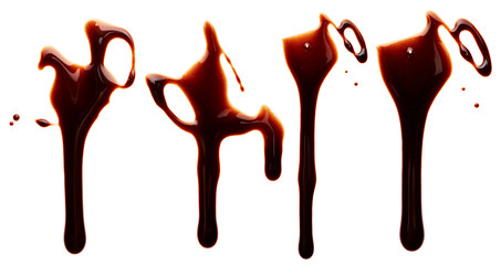 Chocolate splashes