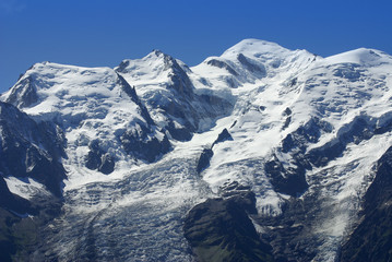 Luftbild - Mont Blanc Massiv 4810m - der König von Europa
