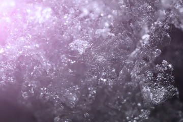 natural snow crystals abstract background micro