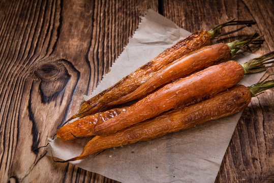Some Baked Carrots (selective focus)