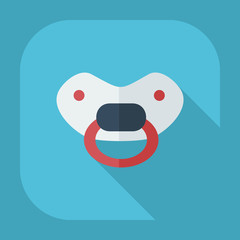 Flat modern design with shadow icons soother