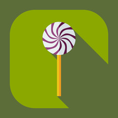 Flat modern design with shadow icons candy