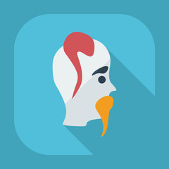 Flat modern design with shadow icons Kozak