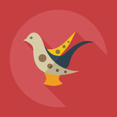 Flat modern design with shadow icons ukrainian