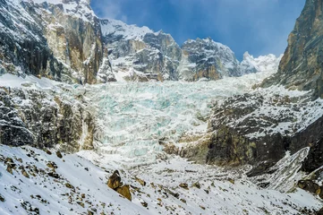 Canvas schilderij Gletsjers Glacier in the Himalayan region  © mbruxelle