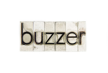 buzz / caracteres d'imprimerie en plomb 