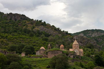 Fototapeta na wymiar Mountainous landscape of Dadivank monastery
