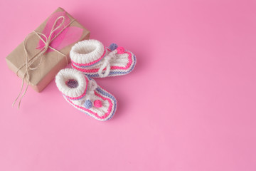 Small present in recicled craft pape