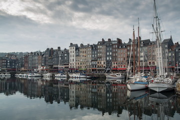 cozy french Honfleur town
