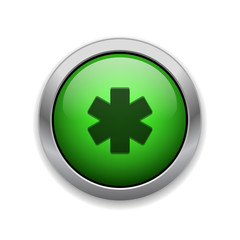 Obraz premium Green Glowing App Icon
