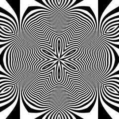 Black and White Background. Abstract Vector Illustration.