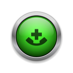 Obraz premium Green Glowing App Icon