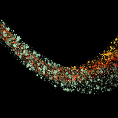 Star way. Background with Stars. Design Template. Abstract Vector Illustration.