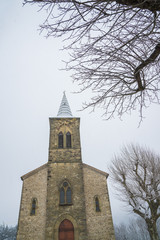 Fototapeta na wymiar église/église de st etienne de boulogne, ardèche