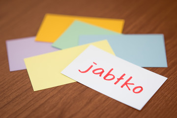 Polish; Learning New Language with the Flaish Card (Translation;