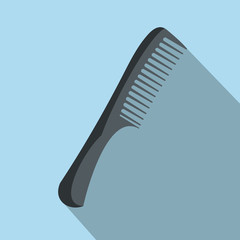 Comb flat icon with shadow