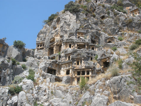 Lycian tombs in Myra