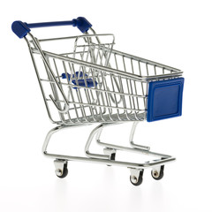 blue shopping cart
