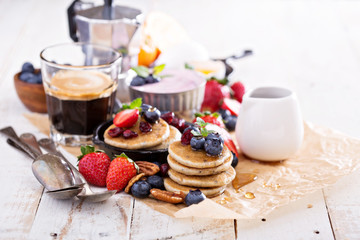 Colorful and tasty breakfast