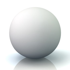 Illustration of white sphere