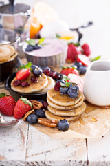 Colorful and tasty breakfast