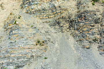 The texture of the rocky mountains.