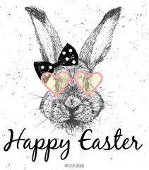 Easter Bunny Vector Print