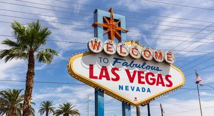 Tuinposter Welkom bij het bord van Las Vegas © norbel