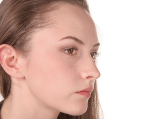 Obraz premium Pretty girl thinking
