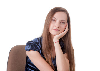 Young girl smiling