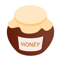 Honey bank isometric 3d icon 