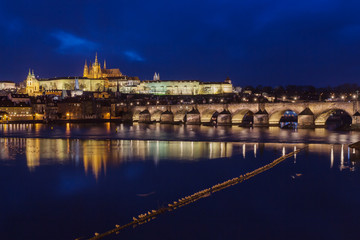 Prague Castle and the Charles Bridge