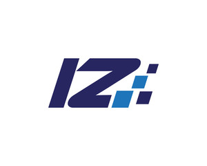 IZ Digital Letter Logo