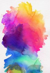 aquarell regenbogen abstrakt verlauf