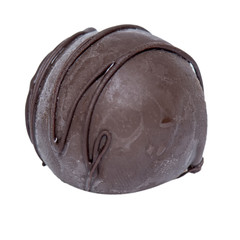 mini ball of ice cream with fruit and nuts of various colors, cr