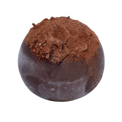 mini ball of ice cream with fruit and nuts of various colors, cr