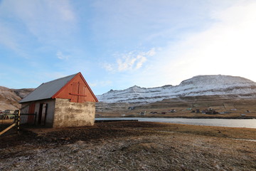 A village in the countryside of the Faroe Islands 
