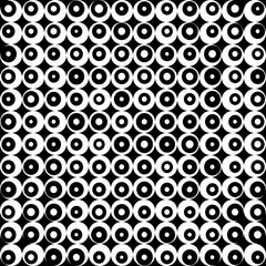 Pattern retro black and white vector background