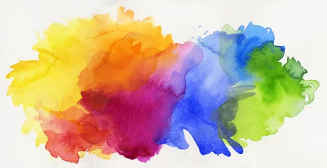 aquarell regenbogen abstrakt freigestellt © bittedankeschön
