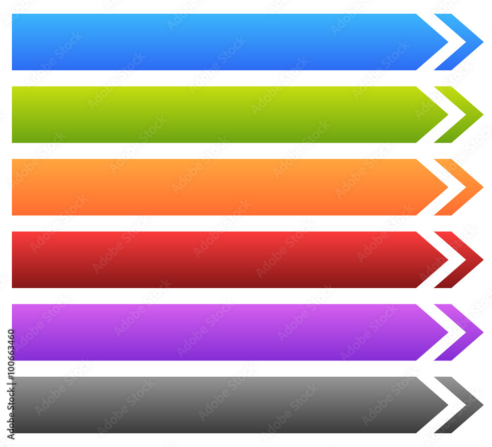 Leinwandbilder empty banner, button background with arrow shape in various colo