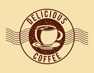 delicious coffee design 