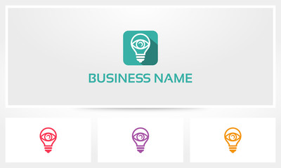Eye Lightbulb Logo