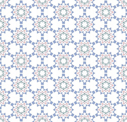 abstract stylized hexagonal snowflake pattern