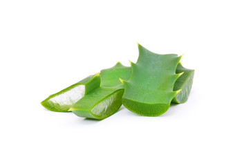 Aloe vera isolated on white