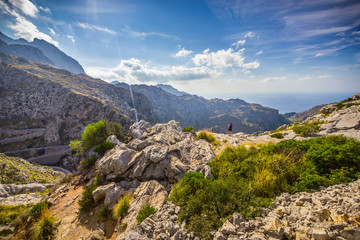 Beautiful view of Sa Calobra on Mallorca Island, Spain
