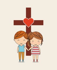 Catholic love design 