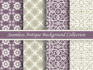 Antique seamless background collection_78